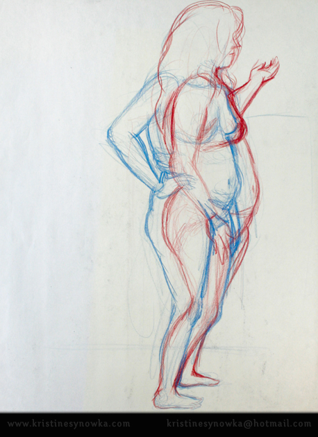 Gesture Drawing by Kristine Synowka